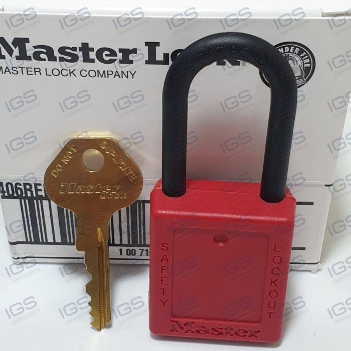 406RED SAFETY Cadeado MASTER LOCK