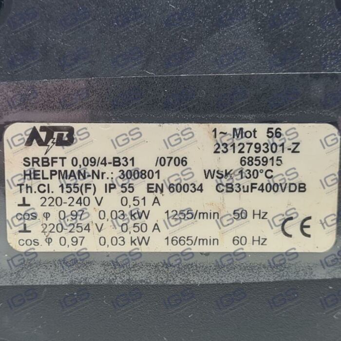 ATB SRBFT 0,09.4-B31.CB3UF400VDB Motor industrial ATB
